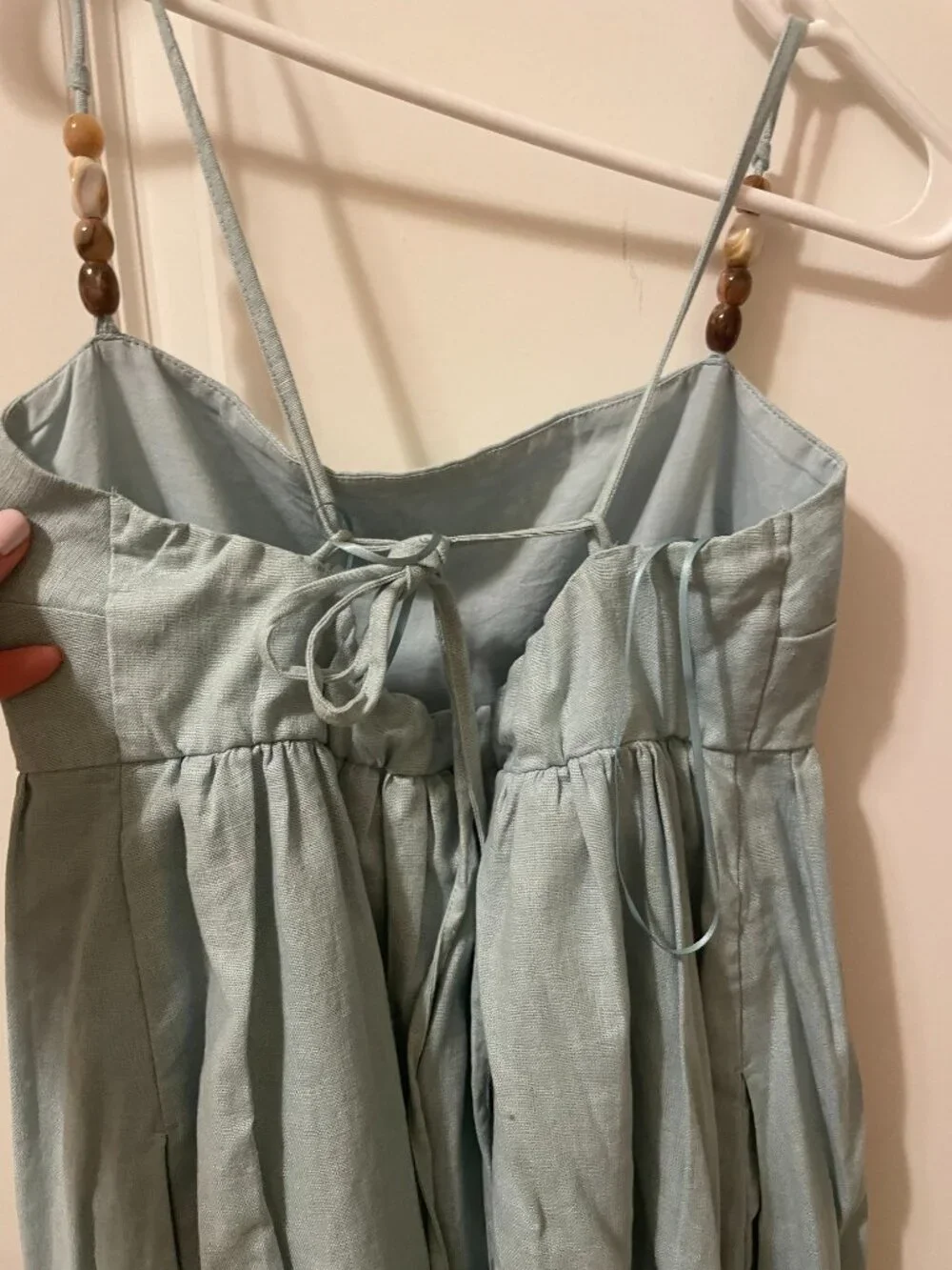 Abercrombie & Fitch Women's Tie-Back Babydoll Maxi Dress